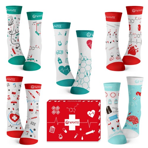 Ponožky Medical Wantee 5-pack darčekový box Ponožky Medical Wantee 5-pack darčekový box