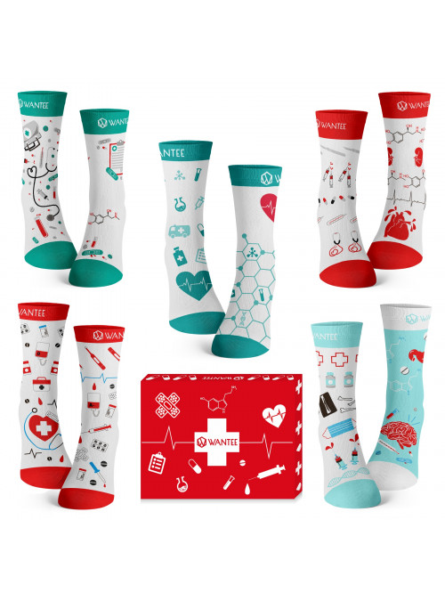 Ponožky Medical Wantee 5-pack darčekový box