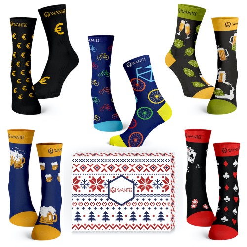 Ponožky Pánsky Klub Wantee 5-pack darčekový box Ponožky Pánsky Klub Wantee 5-pack darčekový box