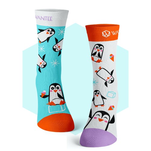 Ponožky Veselé Tučniaky Wantee Ponožky Veselé Tučniaky Wantee