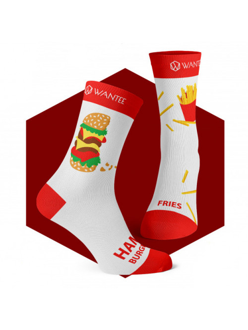 Ponožky Hamburger a Hranolky Wantee