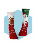 Ponožky Veselý Santa a Šťastný Sob Wantee Ponožky Veselý Santa a Šťastný Sob Wantee