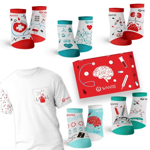 Pánsky Set Medical Wantee 6-pack členkový Pánsky Set Medical Wantee 6-pack členkový