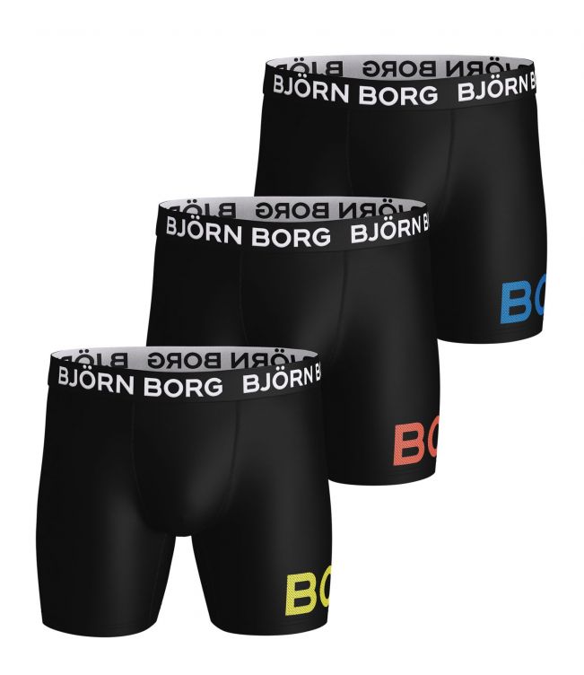 Herenboxers Björn Borg Solid Essential 3-pack zwart