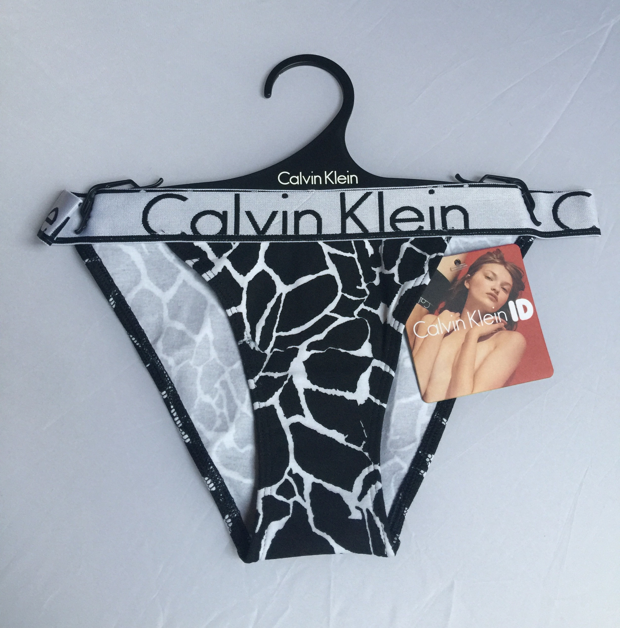 Dámske nohavičky Calvin Klein ID Cotton čierno-biele