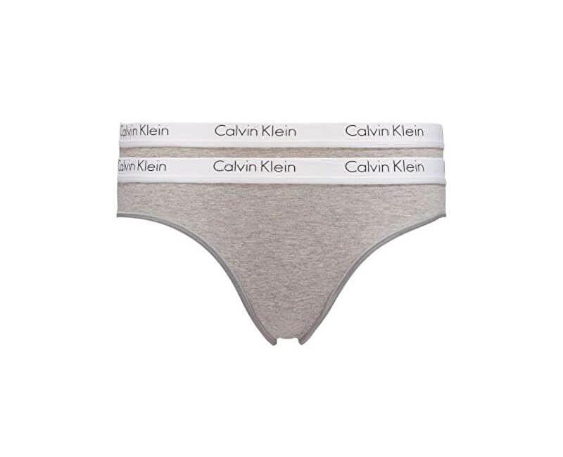 Dámske nohavičky Calvin Klein One Cotton Bikini sivé 2-pack