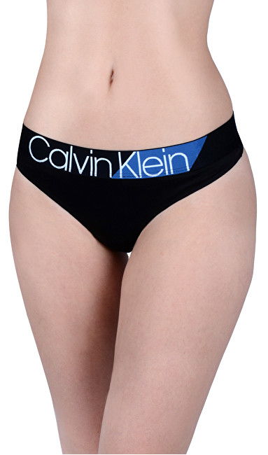 Dámske tangá Calvin Klein Bold Accent čierne