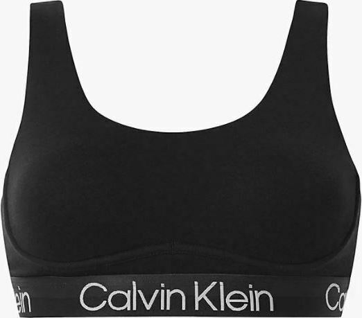 Dámska podprsenka Calvin Klein Structure Cotton - Unlined Bralette čierna