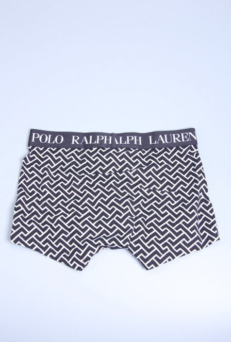 Pánske boxerky Polo Ralph Lauren Black Deco Link Geometric Print čierne