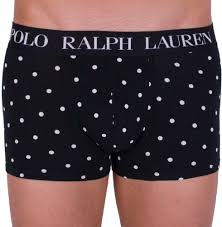 Herre boxershorts Polo Ralph Lauren Print Classic Trunk sort prikket