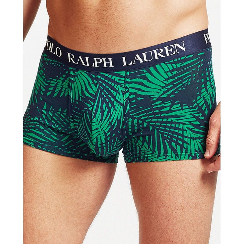 Pánske boxerky Polo Ralph Lauren Classic Trunk Palm Print English zelené