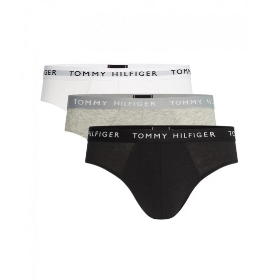 Pánske slipy Tommy Hilfiger sivé, biele, čierne 3-pack